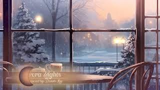 you're studying in a cafe during a calm snow storm - relaxing music for studying [2 hr playlist]