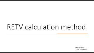 RETV Calculation Method