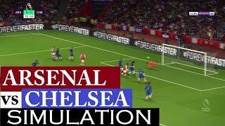 Realistic Simulation: Arsenal vs Chelsea | PES 2018 Highlights | PC | KnightMD