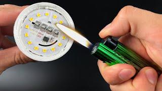 Just Take a Lighter and Fix All the LED Light in Your Home! How to Fix or Repair LED Bulbs Easily!