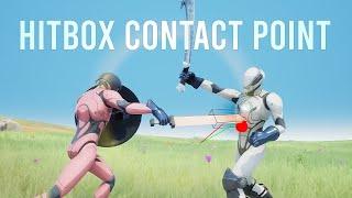 Unreal Engine 5 - Melee Combat - Hitbox Based Accurate Contact Point Detection - Action RPG #138