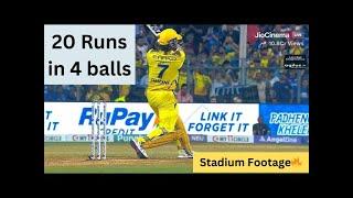 Dhoni’s 3 sixes in 3 balls | Dhoni Entry In Ground |#cskvsmi #dhoni #dhonientry  #msdhoni #wankhede