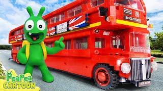 Wheels on the Bus - Pea Pea Explores Double Decker Bus - Kid Learning - PeaPea Cartoon