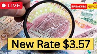 Iraqi Dinar New Rate $3.57 Iraqi Dinar Exchange Rate 