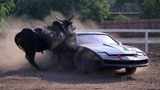 KITT VS Bull | Knight Rider CLIP