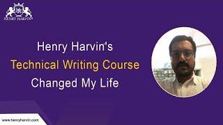 The Difference Maker | Anil’s Technical Writing Training Course Journey | @henryharvin