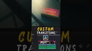 How to save custom transitions/presets in DaVinci Resolve