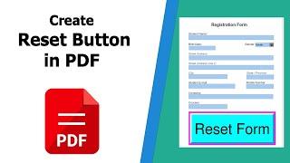 How to add a reset button to a pdf form using Nitro Pro