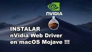 Cómo INSTALAR nVidia Web Driver en Mojave !!! 