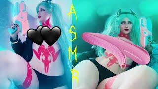  ASMR Stockings & Cloth Scratching / Rebecca Cyberpunk Cosplay