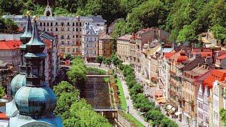 Karlovy Vary - The Colourful Czech Spa Town • 4K 60FPS HDR Walking Tour