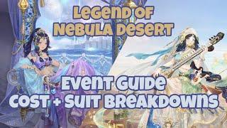 ⭐ Love Nikki ⭐ Legend of Nebula Desert - Event Guide, Cost + Suit Breakdowns