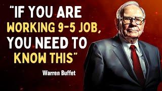 Financial Wisdom From Warren Buffett | Getting RICH Being EMPLOYED is easy