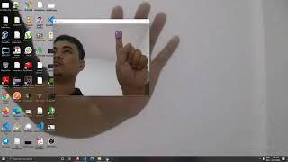 Yolov3 + OpenCv python detect finger and move mouse