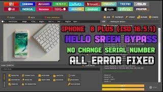 How to iPHONE 8 Plus HELLO screen BYPASS No Change SN WITH  UNLOCKTOOL(iso 16.5.1) |GsmSoftWareLab73