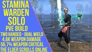 ESO Stamina Warden Solo PVE Build - Solo PVE Guide - Stonethorn