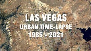 Urban growth of Las Vegas (1985 - 2021) - Time lapse