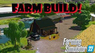 FARM BUILD!!!!!!!    DUAL VALLEY FARMING SIMULATOR 22