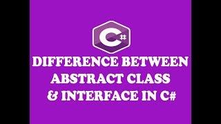 DIFFERENCE BETWEEN ABSTRACT CLASS AND INTERFACE IN C# (URDU / HINDI)