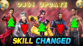 OB31 UPDATE ALL CHARACTER ABILITY CHANGED|| CHRONO, K, MAXIM, D BEE, THIVA  CHARACTER ABILITY CHANGE