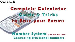 Number Systems Conversion using Calculator (fraction numbers also)