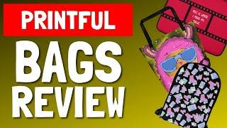 Print on Demand Bags Review- Printful Quality (Print on demand tote bag, backpack and laptop sleeve)