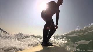 Surfing : Steve Stubbs at Freshwater West Pembrokeshire Gopro