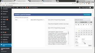 Facebook Schedule Post Best Wordpress Plugin