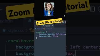 How to create Zoom effects using CSS Ful video #htmlfullcourse #css #coding #programming #javascript