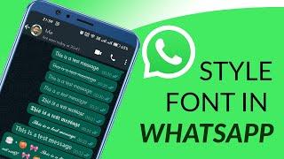 How to change font in WhatsApp 2023 | WhatsApp Bold Italic Underline Tricks