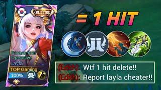 LAYLA BEST 1 HIT DAMAGE BUILD AND EMBLEM 2024! (must try) - MLBB