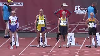 Men+90　100m Final　(Lyon2015　Masters Athletics Championships)