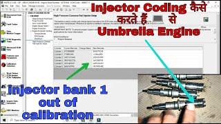 How to Do Fuel Injector coding in umbrella engine through laptop