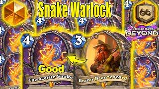 My NEW Snake Warlock Deck Is Beyond Fun & Interactive At The Great Dark Beyond | Hearthstone