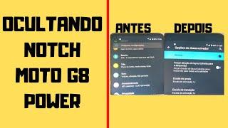 Como Ocultar Notch Moto G8 Power - (Desativar NOTCH no Moto G8 Power) Escondendo NOTCH dos Moto G8