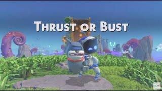 Astro Bot Thrust or Bust Speedrun DLC Level Gameplay 100% + New Dark Cloud Toan Bot Rescued!