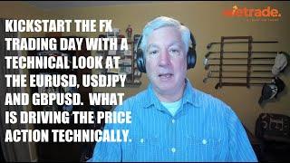 Kickstart the FX trading day with a technical look at EURUSD, USDJPY and GBPUSD