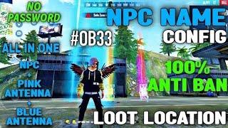 Free Fire NPC Name Loot Location Config File||FF MAX NPC Name Loot Location Config File 36mb update