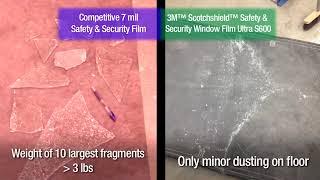 3M™ Window Film, Safety Glazing Impact Test Video