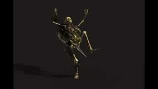 Skeleton Footman Animated Character