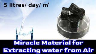 Miracle Material for Atmospheric Water Harvesting