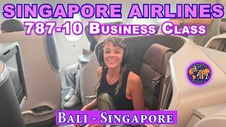 Singapore Airlines 787-10 Business Class Flight Review SQ939 DPS-SIN