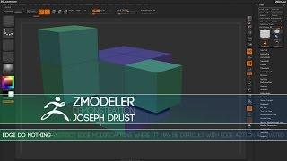 ZBrush ZModeler Edge Actions - Edge Do Nothing