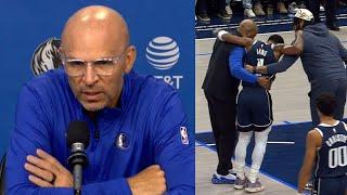 Jason Kidd speaks on Kyrie Irving scary knee injury and shooting FT's after it