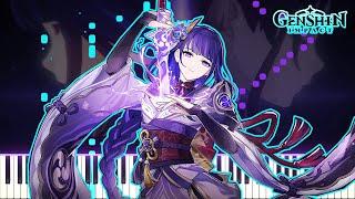 Raiden Shogun: Judgment of Euthymia - Character Demo PV | [Piano Cover] (Synthesia)【Genshin Impact】