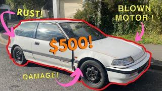 FIXING THE CHEAPEST CIVIC IN THE COUNTRY! Turning a $500 Civic into a $5,000 Civic: Episode 1