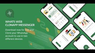 clone WhatsApp web messenger to another device! Whats web clonapp for wa web