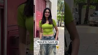 Sana Makbul flaunting her abs  Hottest , Cutest and Fittest Sana 