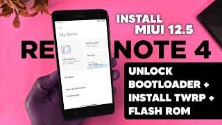 Install MIUI 12.5 in Redmi Note 4 | MIUI 12.5 Update For Redmi Note 4 | Flash MIUI 12.5 Redmi Note 4