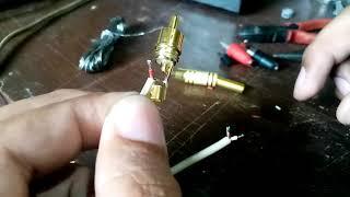 HOW TO REPLACE NEW RCA PLUG